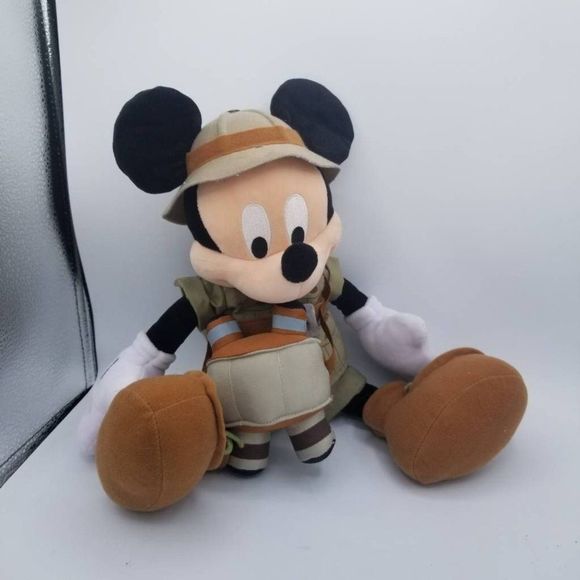 Disney Theme Park Indiana Jones Mickey Mouse 15" Exclusive Plush Stuffed Toy - Picture 1 of 8